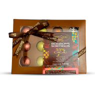 Caixa com 12 bombons 55% cacau misto (140g)